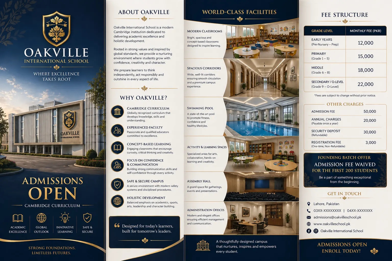 Oakville brochure visual panel one