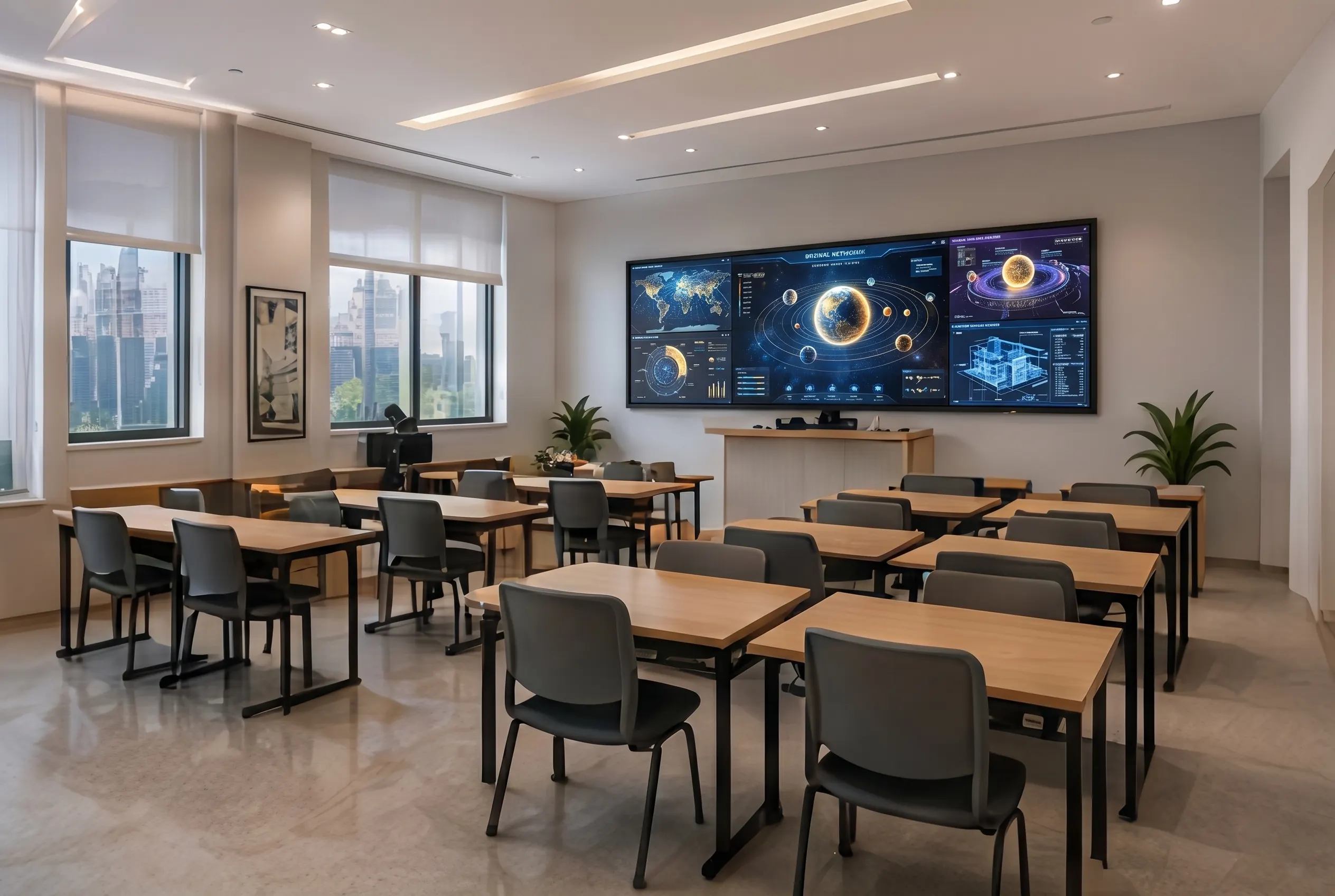Smart classroom setup at Oakville
