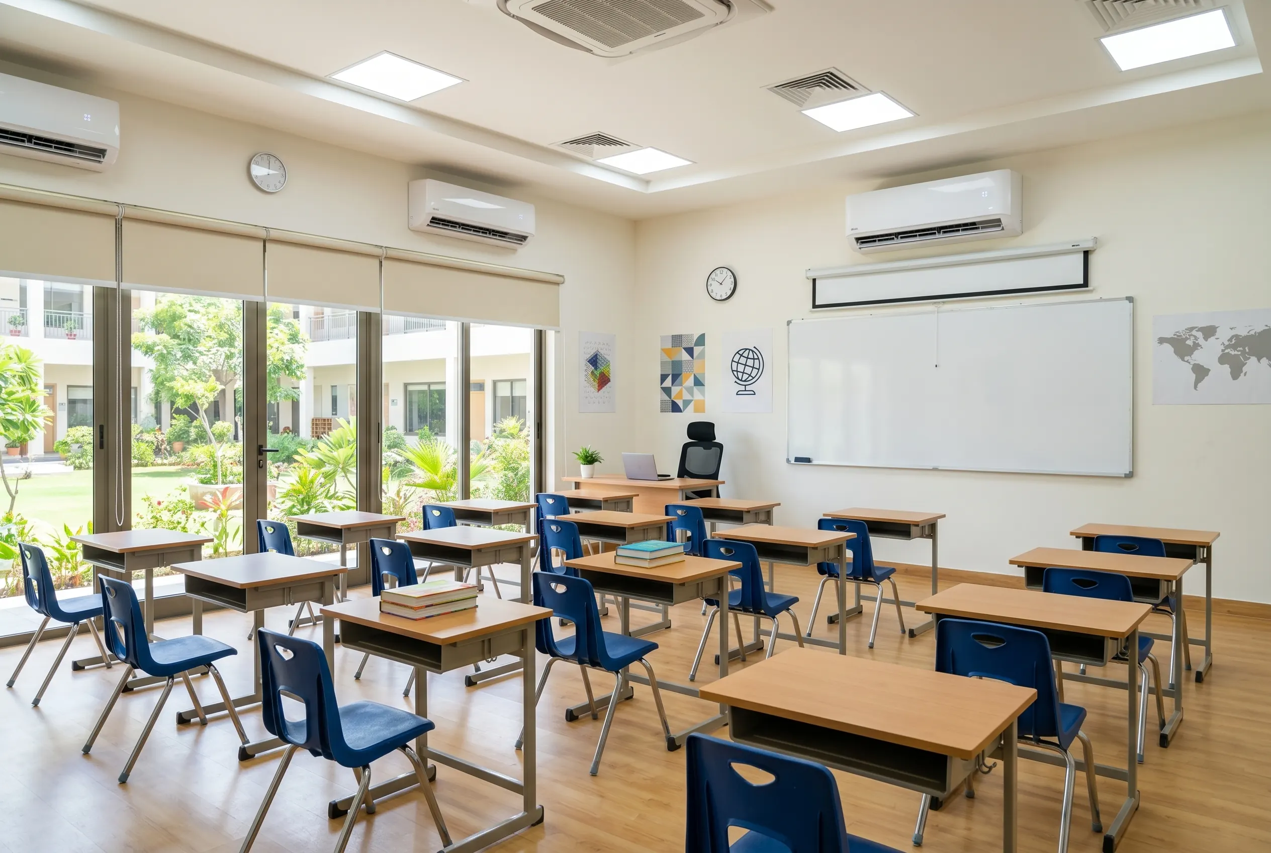 Air-conditioned classroom at Oakville