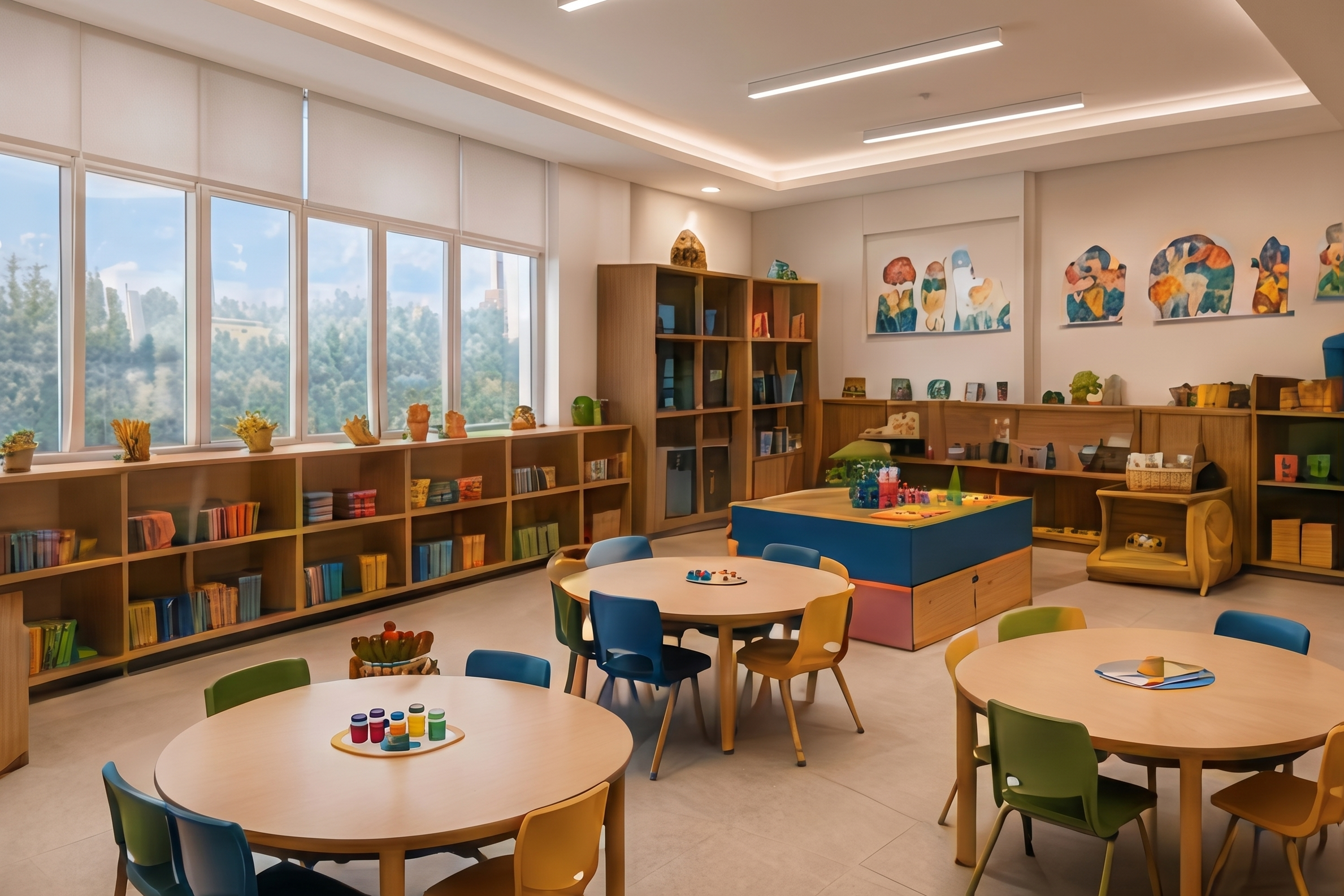 Modern classroom at Oakville International School